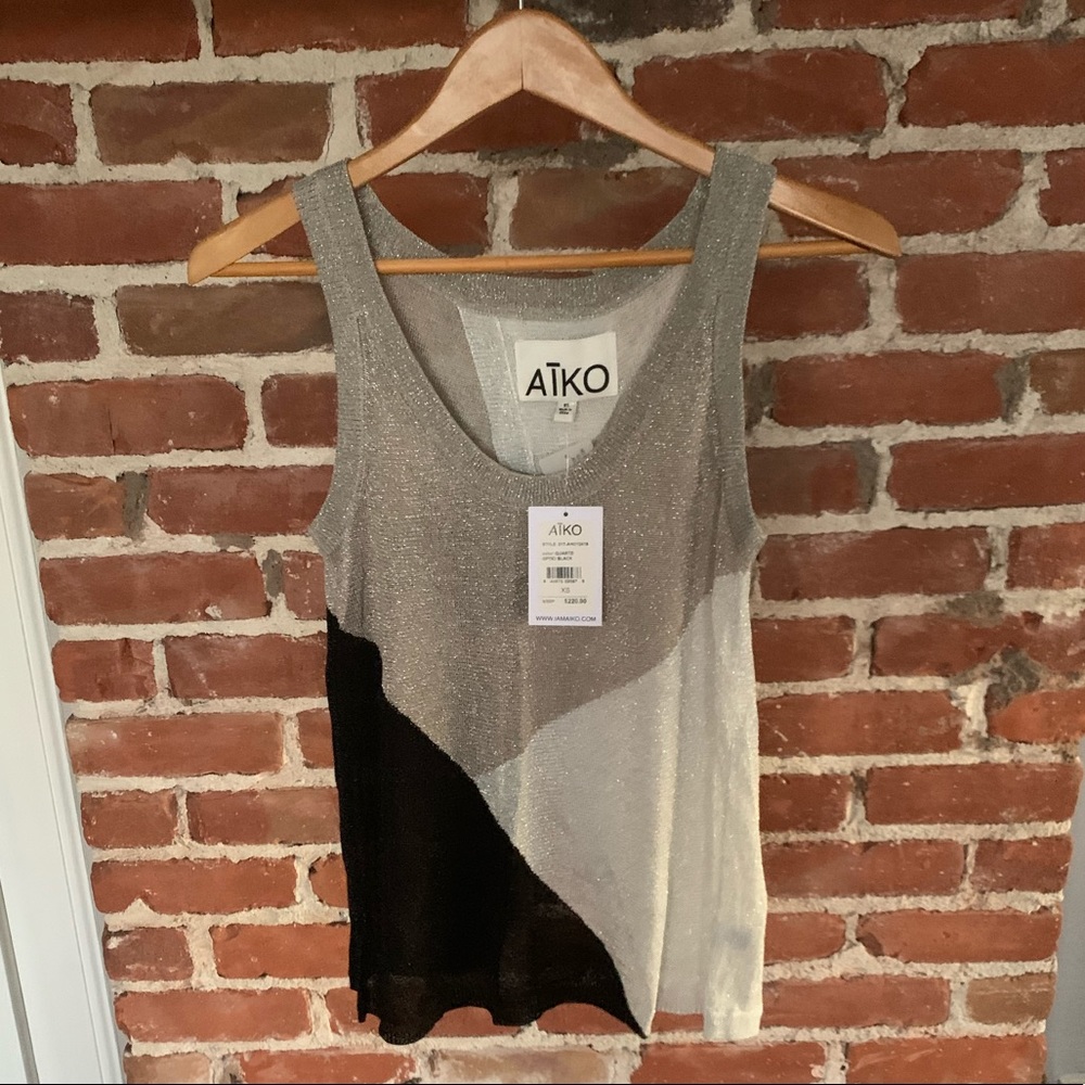 AIKO quartz optic metallic colorblock tank XS